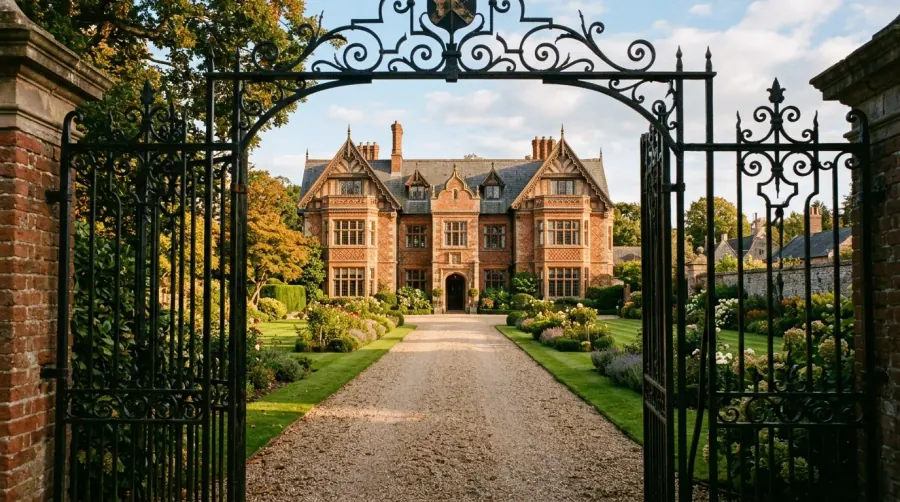 Garth House, a Victorian manor now serving as Bicester Town Council offices, seen from Garth Park