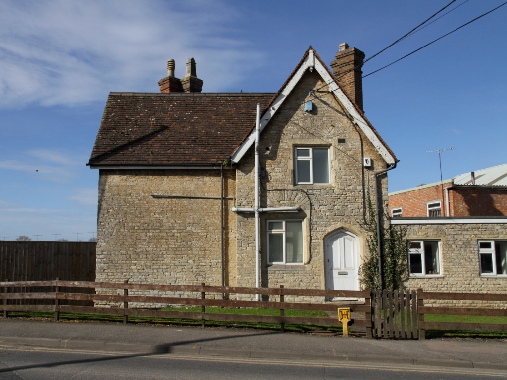 Historic Station House on London Road beside the railway line in Bicester, photographed in March 2015.