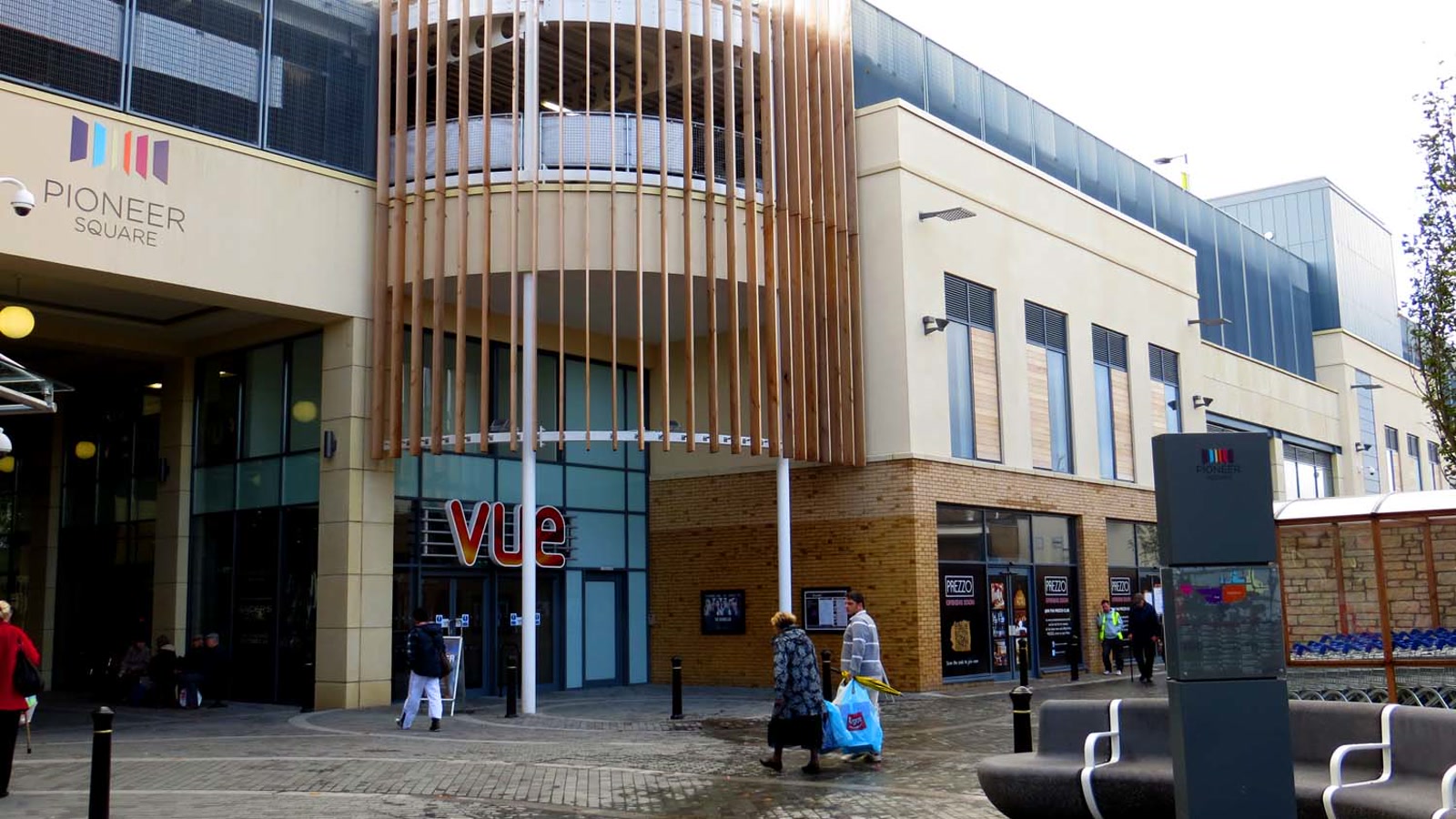 Vue Cinema and the Pioneer Square entertainment complex in Bicester.